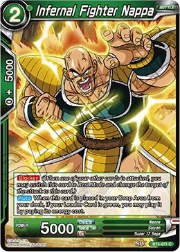Infernal Fighter Nappa BT5-071 card from Miraculous Revival