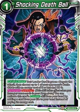 Shocking Death Ball BT5-075 card from Miraculous Revival