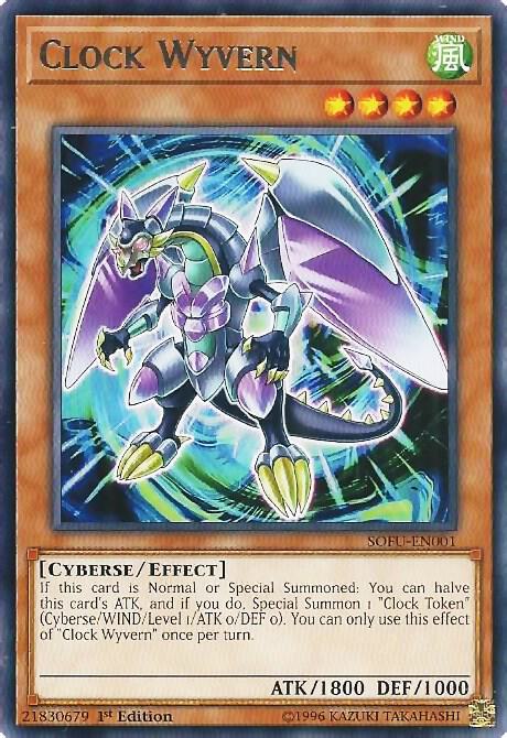 Clock Wyvern SOFU-EN001 card from Soul Fusion