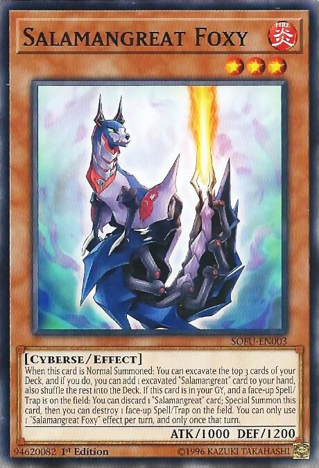 Salamangreat Foxy SOFU-EN003 card from Soul Fusion