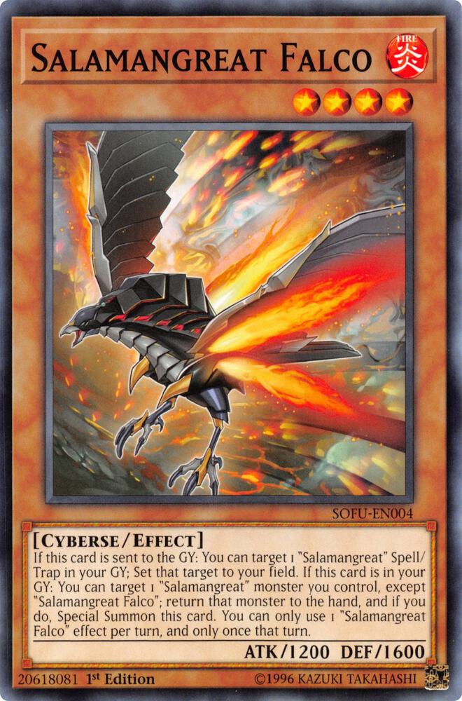 Salamangreat Falco SOFU-EN004 card from Soul Fusion