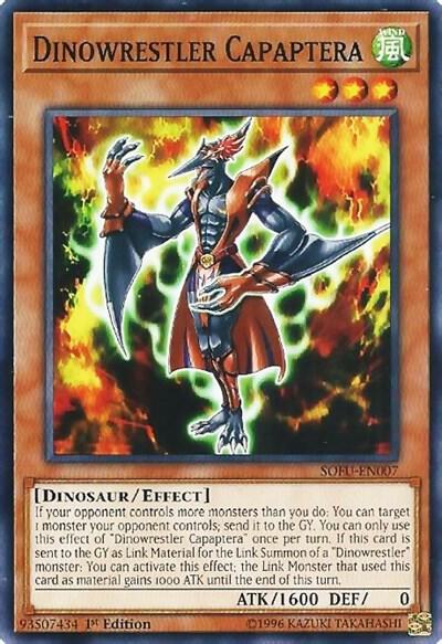 Dinowrestler Capaptera SOFU-EN007 card from Soul Fusion