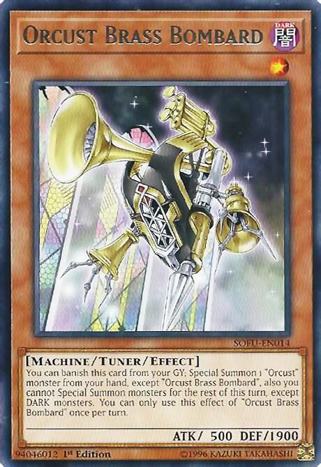 Orcust Brass Bombard SOFU-EN014 card from Soul Fusion