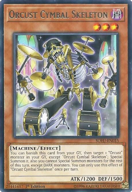 Orcust Cymbal Skeleton SOFU-EN015 card from Soul Fusion
