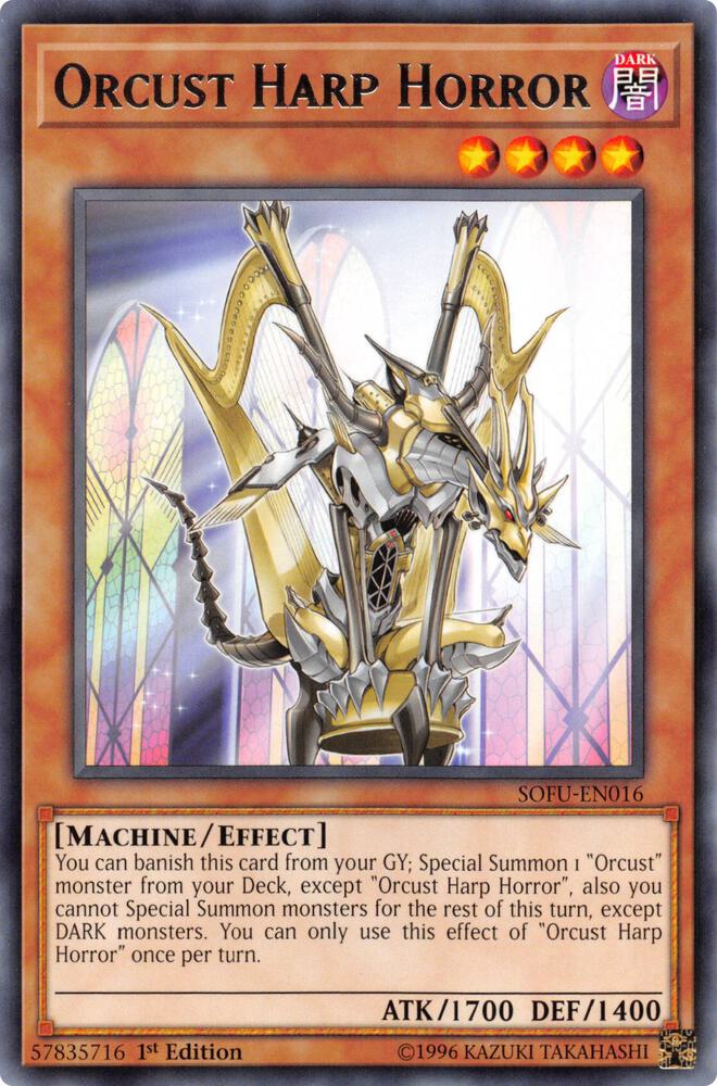 Orcust Harp Horror SOFU-EN016 card from Soul Fusion