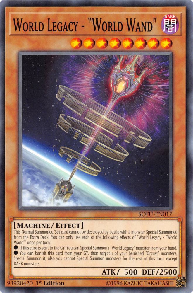 World Legacy - "World Wand" SOFU-EN017 card from Soul Fusion