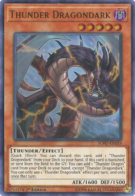 Thunder Dragondark SOFU-EN019 card from Soul Fusion