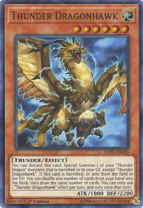 Thunder Dragonhawk SOFU-EN020 card from Soul Fusion