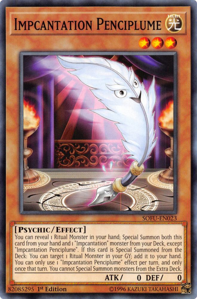 Impcantation Penciplume SOFU-EN023 card from Soul Fusion