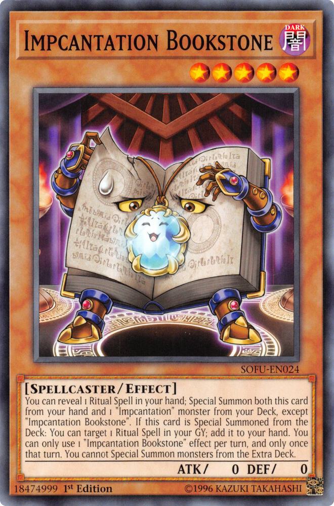 Impcantation Bookstone SOFU-EN024 card from Soul Fusion