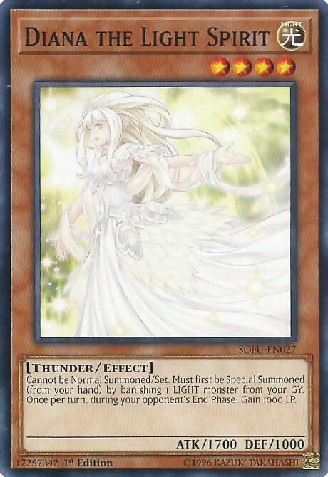 Diana the Light Spirit SOFU-EN027 card from Soul Fusion