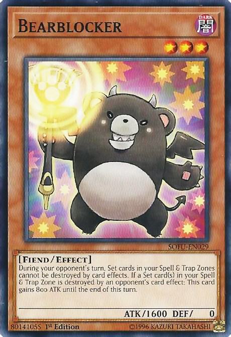 Bearblocker SOFU-EN029 card from Soul Fusion