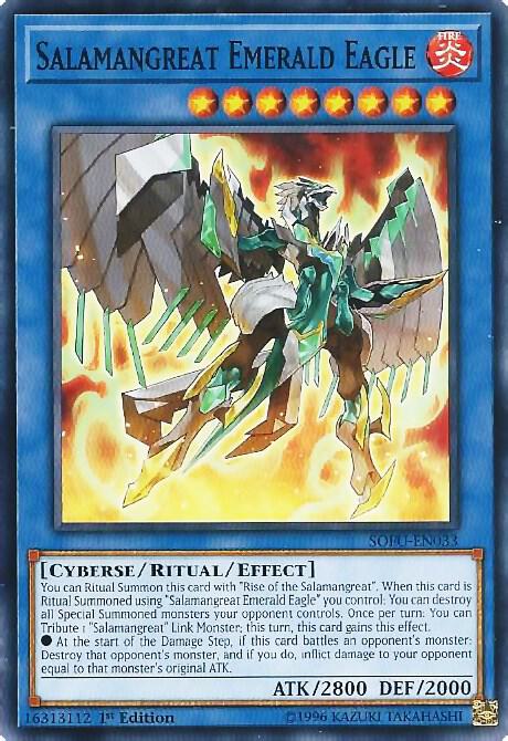 Salamangreat Emerald Eagle SOFU-EN033 card from Soul Fusion