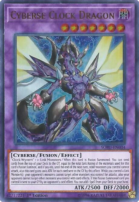 Cyberse Clock Dragon SOFU-EN034 card from Soul Fusion