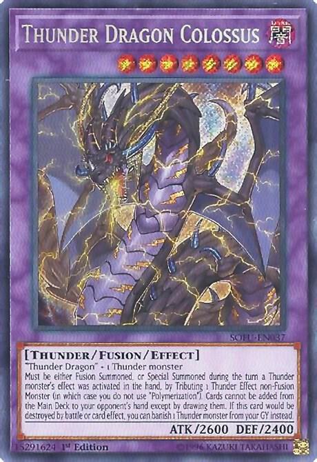 Thunder Dragon Colossus SOFU-EN037 card from Soul Fusion