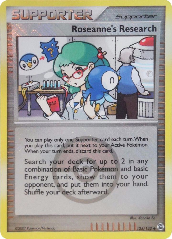 Roseanne's Research (League Promo) 125/132 card from League & Championship Cards