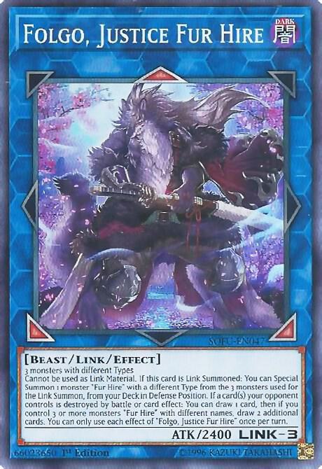 Folgo, Justice Fur Hire SOFU-EN047 card from Soul Fusion