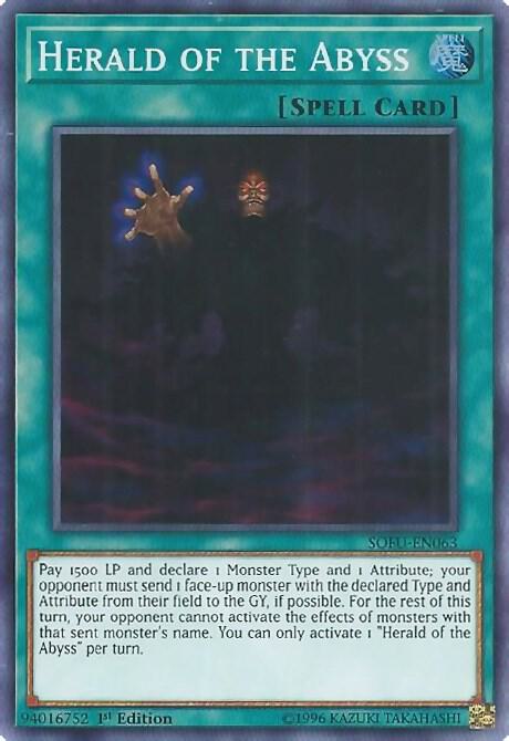 Herald of the Abyss SOFU-EN063 card from Soul Fusion