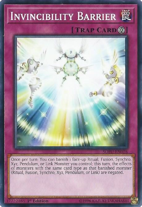 Invincibility Barrier SOFU-EN076 card from Soul Fusion