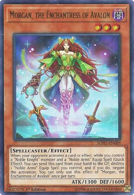 Morgan, the Enchantress of Avalon SOFU-EN089 card from Soul Fusion