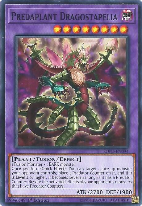 Predaplant Dragostapelia SOFU-EN094 card from Soul Fusion
