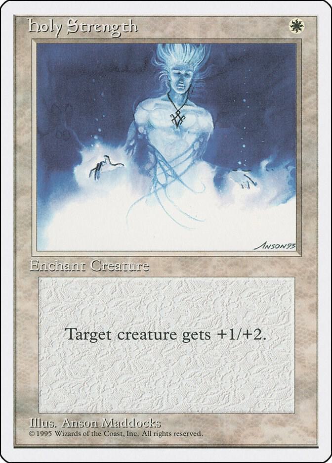 Holy Strength card from Fourth Edition