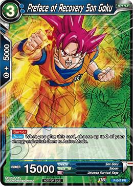 Preface of Recovery Son Goku (Event Pack 2 - 2018) P-047_PR card from Promotion Cards