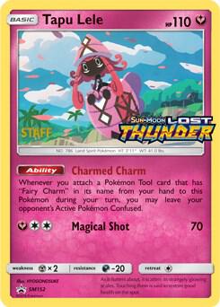 Tapu Lele (Prerelease) [Staff] SM152 card from SM Promos