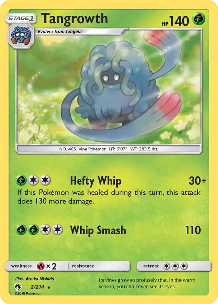 Tangrowth 2/214 card from SM - Lost Thunder