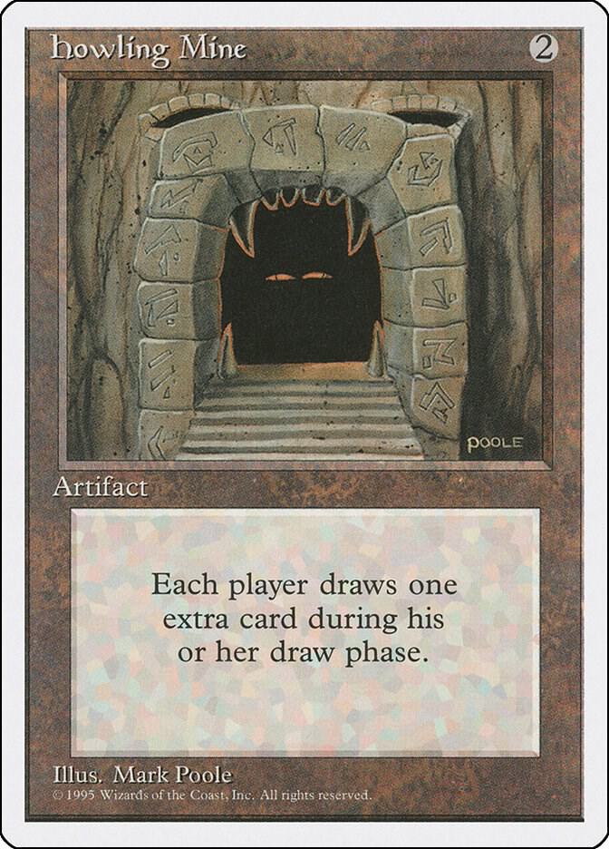Howling Mine 343 card from Fourth Edition