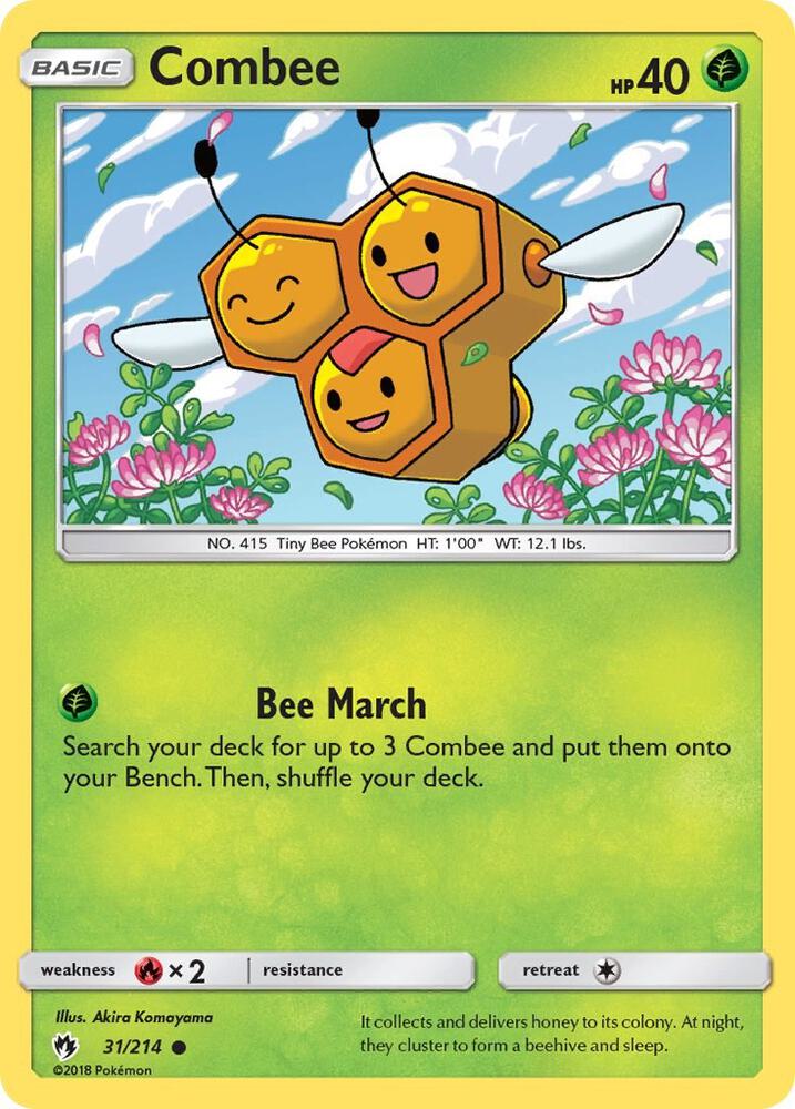 Combee 31/214 card from SM - Lost Thunder