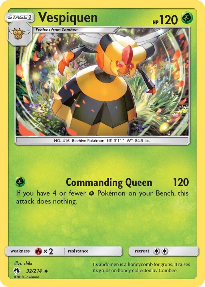 Vespiquen 32/214 card from SM - Lost Thunder