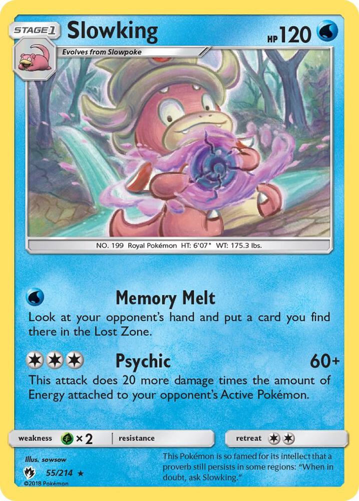 Slowking 55/214 card from SM - Lost Thunder