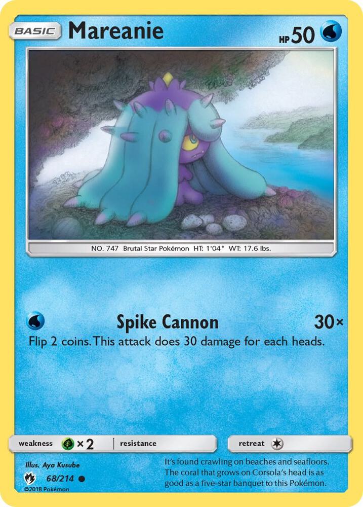 Mareanie (68) 68/214 card from SM - Lost Thunder
