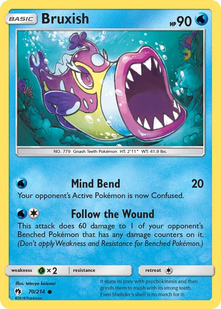 Bruxish 70/214 card from SM - Lost Thunder