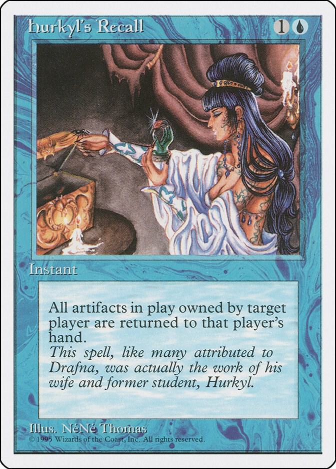 Hurkyl's Recall 77 card from Fourth Edition