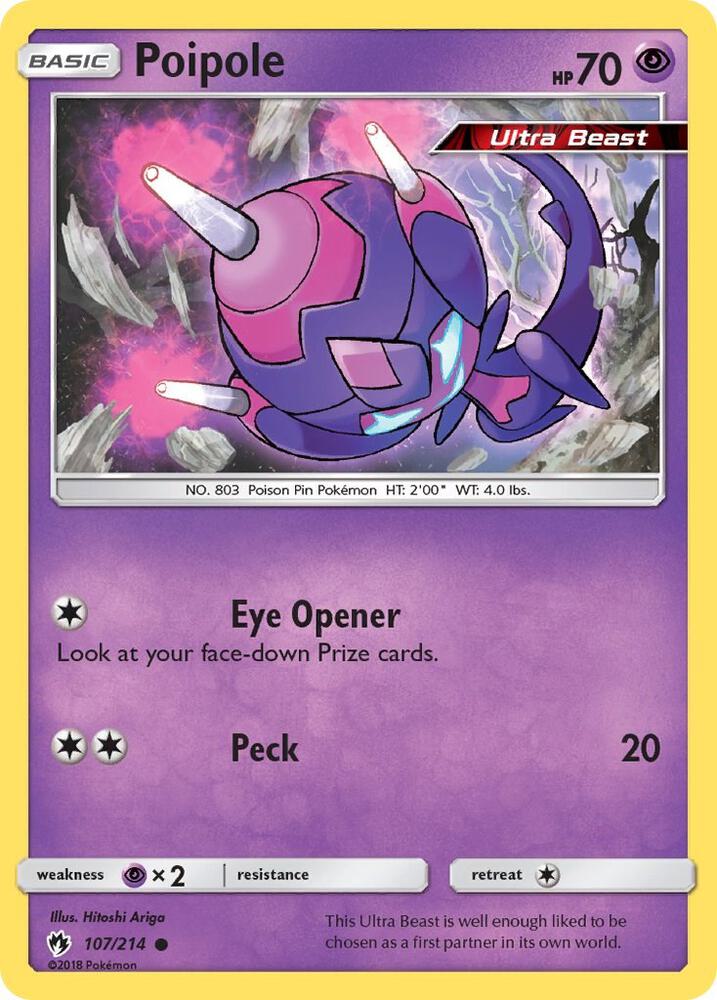 Poipole 107/214 card from SM - Lost Thunder