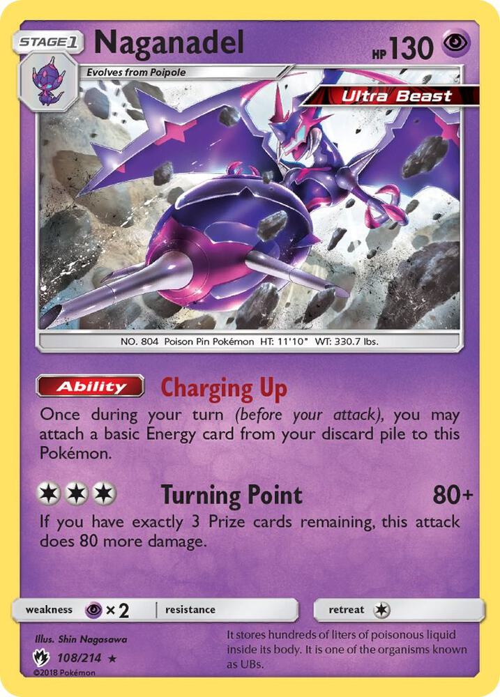 Naganadel 108/214 card from SM - Lost Thunder