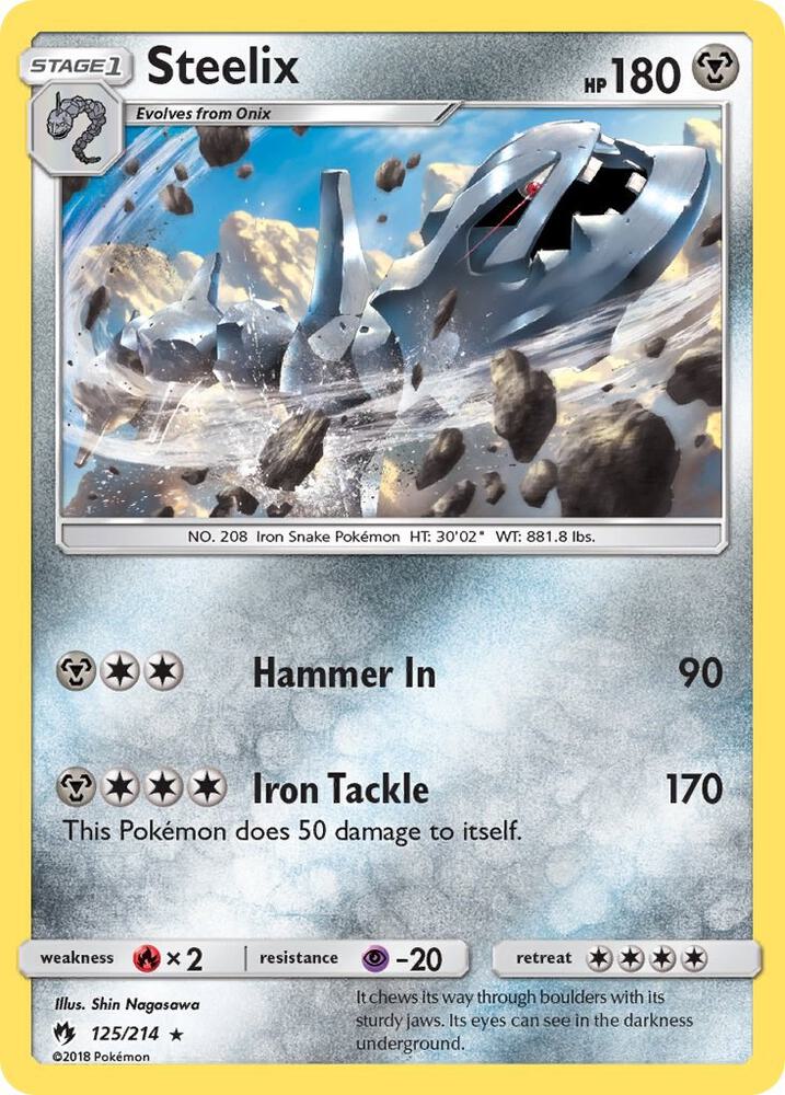 Steelix 125/214 card from SM - Lost Thunder