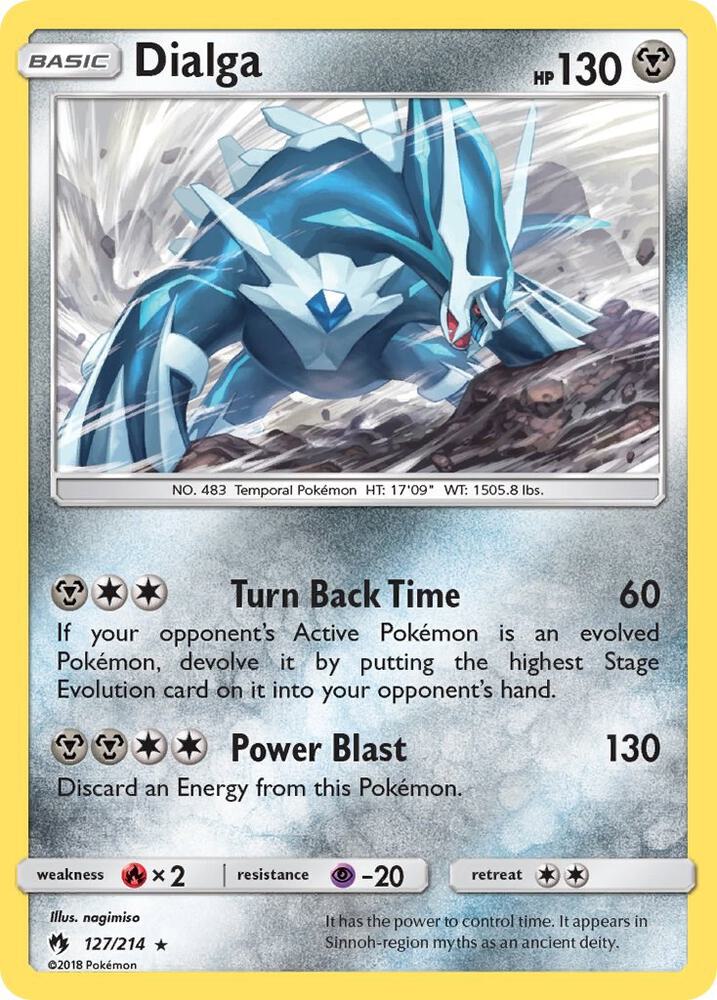 Dialga 127/214 card from SM - Lost Thunder