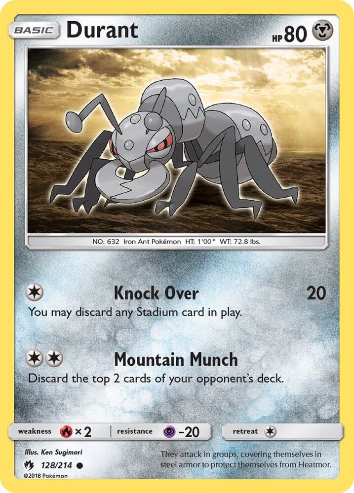 Durant 128/214 card from SM - Lost Thunder
