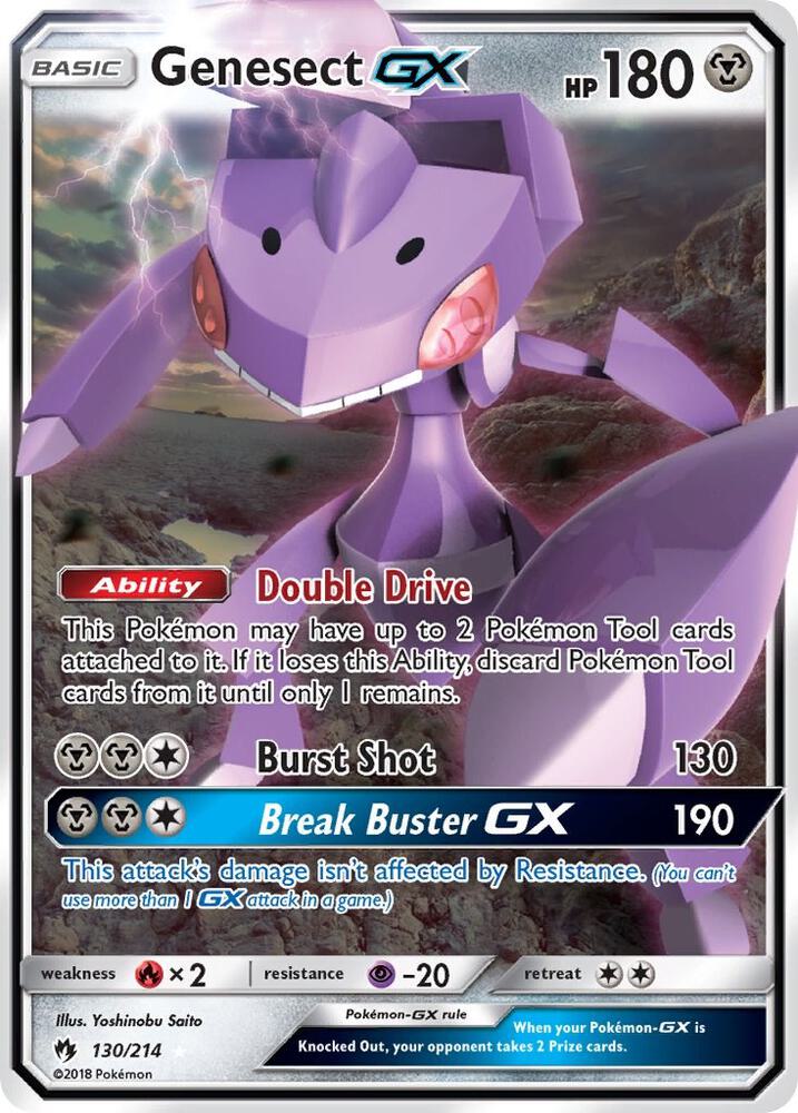 Genesect GX 130/214 card from SM - Lost Thunder