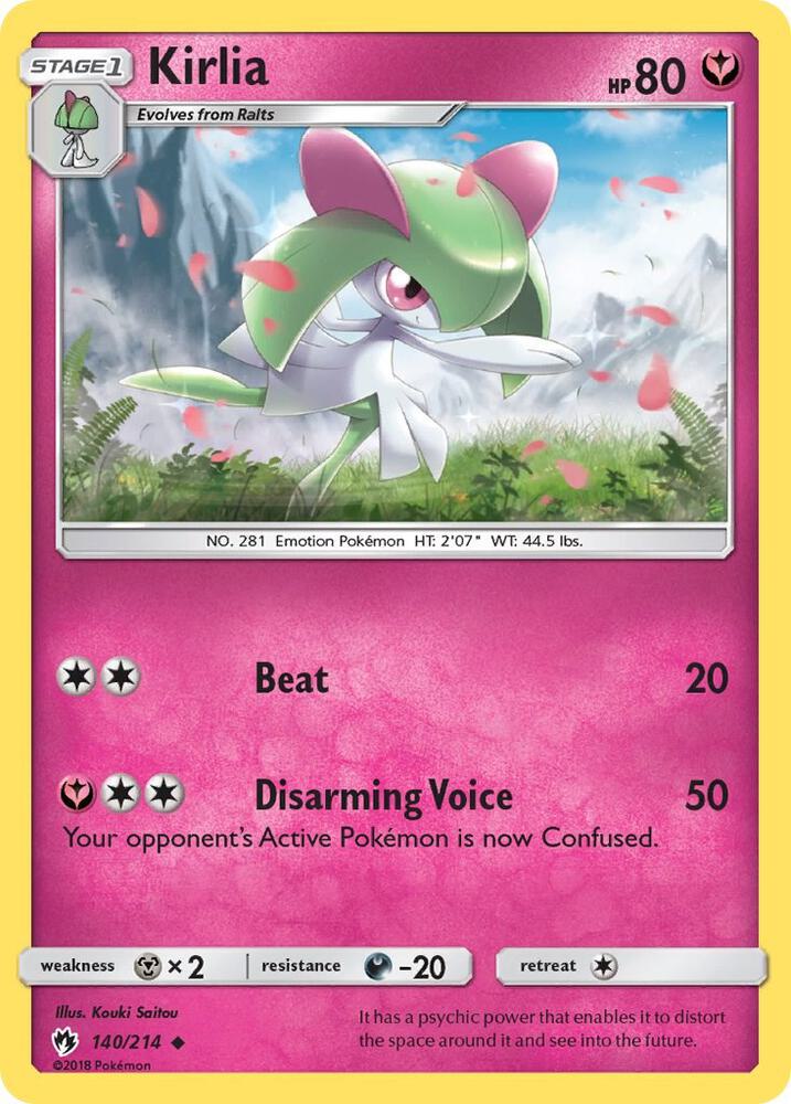 Kirlia 140/214 card from SM - Lost Thunder