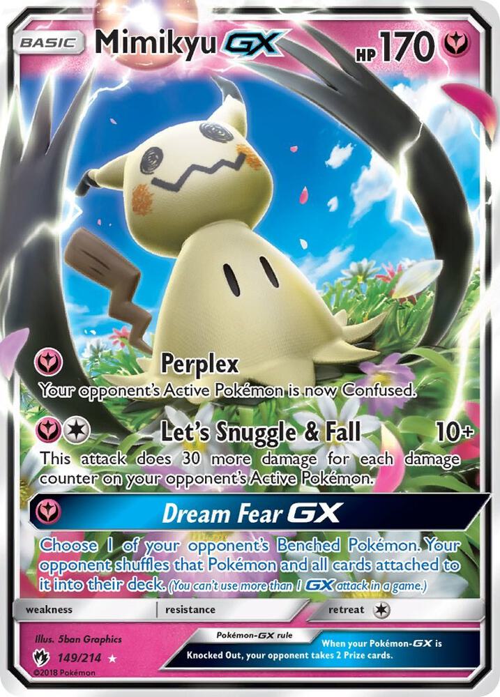 Mimikyu GX 149/214 card from SM - Lost Thunder