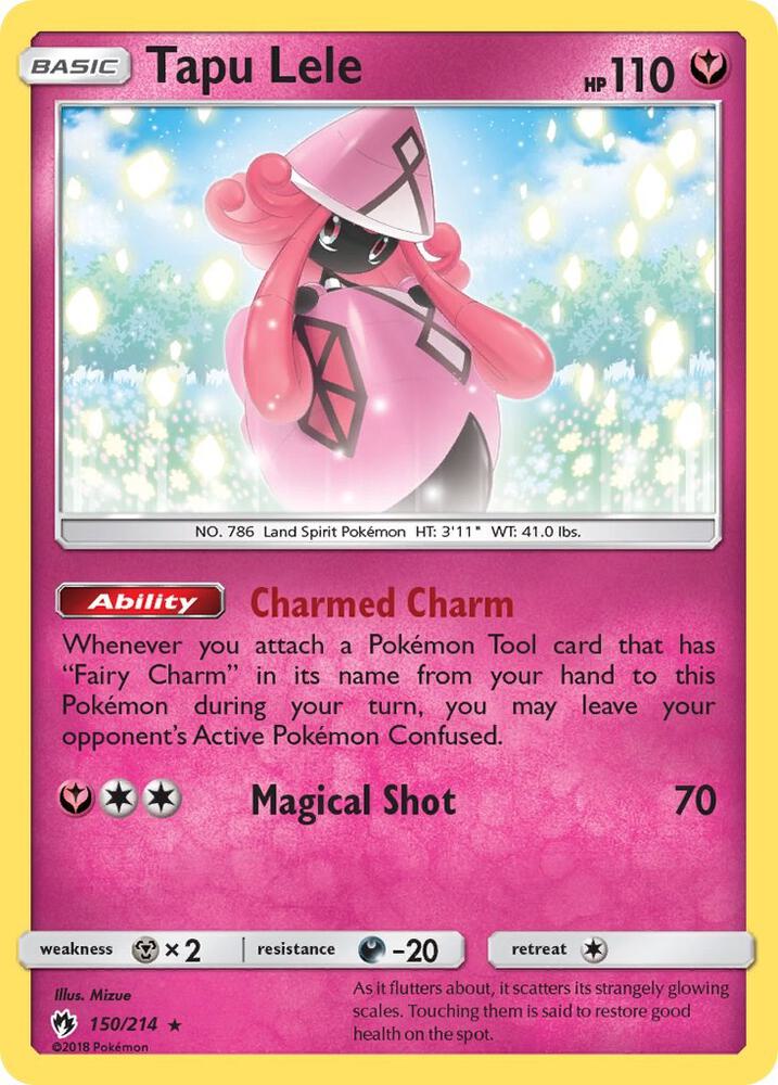 Tapu Lele 150/214 card from SM - Lost Thunder