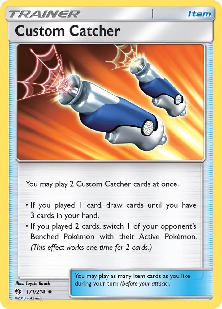 Custom Catcher 171/214 card from SM - Lost Thunder