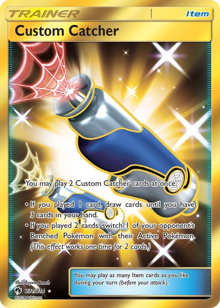 Custom Catcher (Secret) 231/214 card from SM - Lost Thunder