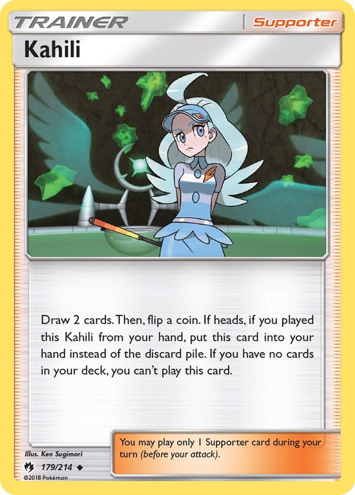 Kahili 179/214 card from SM - Lost Thunder