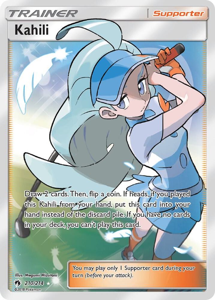 Kahili (Full Art) 210/214 card from SM - Lost Thunder