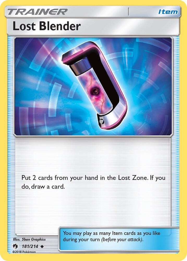 Lost Blender 181/214 card from SM - Lost Thunder